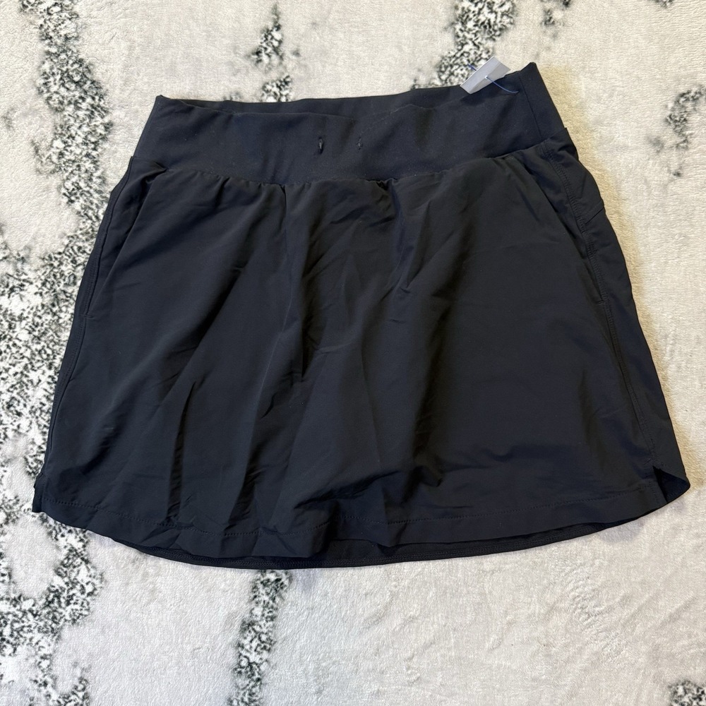 Zella Skorts Womens Size M Black Athletic Lined Skirt Tennis Running Pull On